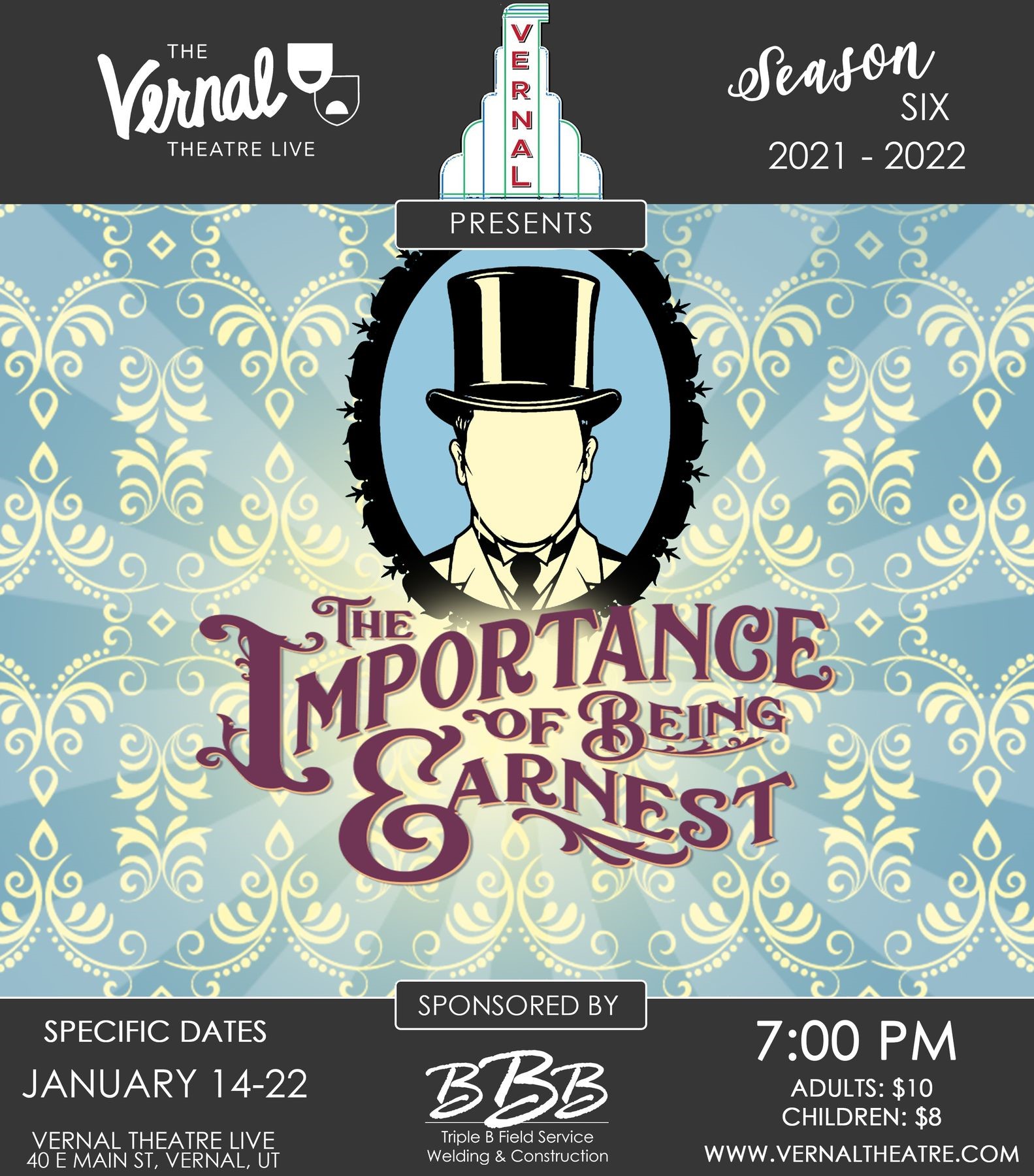 the importance of being earnest play poster